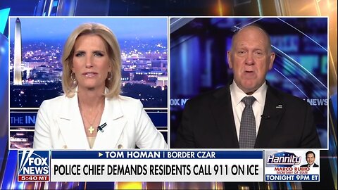 Border Czar Blasts Police Chief Comparing ICE To Kidnappers