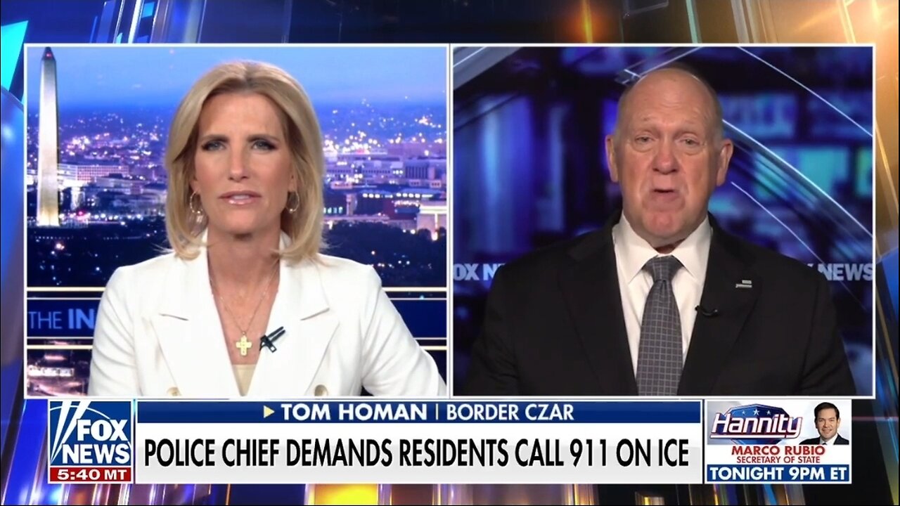Border Czar Blasts Police Chief Comparing ICE To Kidnappers