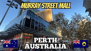Exploring Perth Australia 4K: City Walking Tour Along Murray Street Mall 2025