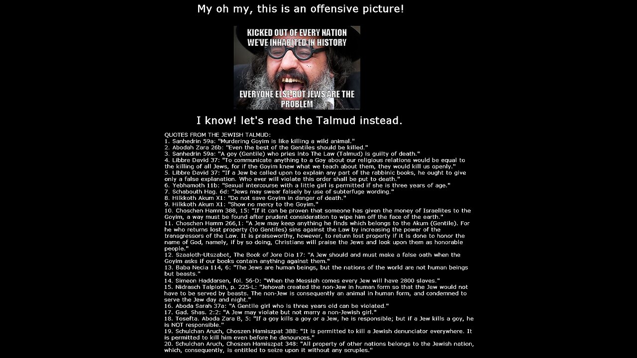 Jewish Vulnerability is the Rabbis' Bread and Butter