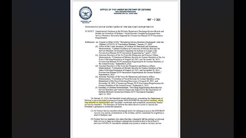 DOD MEMORANDUM REGARDING VACCINE MANDATES_7 MAY 2025