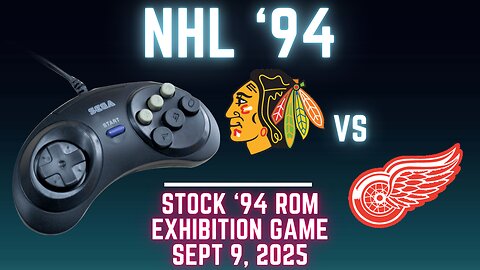 NHL '94: Blackhawks (Len the Lengend) at Red Wings (Ted_HitchCoCk) {Genesis} - Exhibition 174