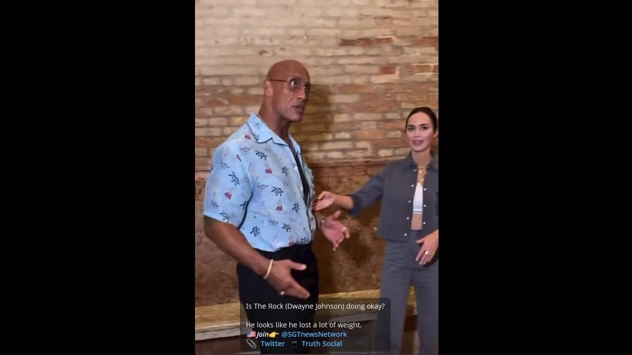 Whoa!!! Is The Rock (Dwayne Johnson) okay? Looks like he lost a lot of weight [LOST WEIGHT FOR HEALTH?] ~ SGTnewsNetwork 9.01.25