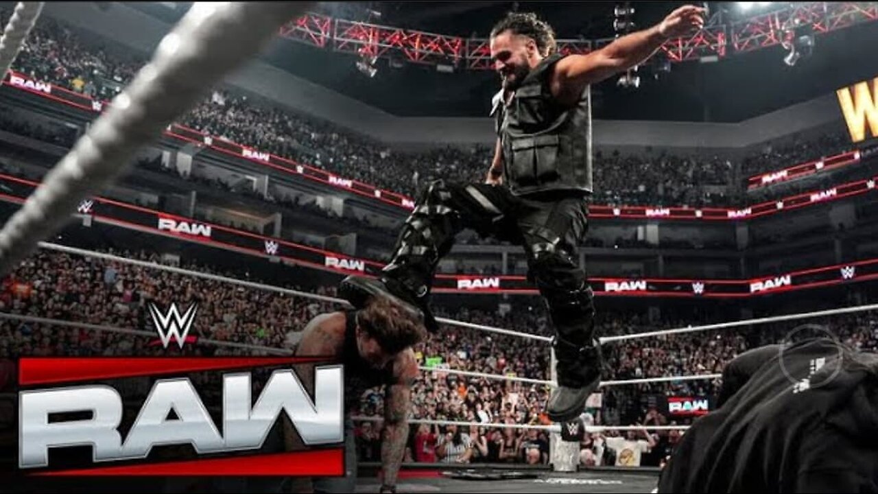 FULL SEGMENT: Seth Rollins STOMPS CM Punk and Roman Reigns as Heyman watches: Raw, April 14, 2025