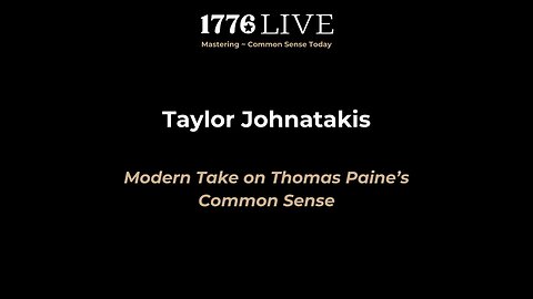 Common Sense Today by Taylor Johnakakis