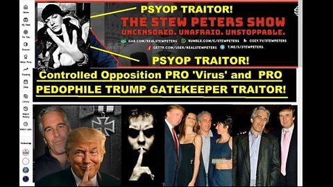 Stew Peters: Pedophile Trump Doubles-Down on Protecting Child Rapist Epstein!