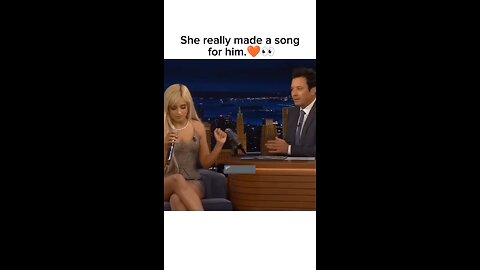 Unbelievable she made a whole song for jimmy fallon... #musicvideo #popmusic #lyrics #trending #pop