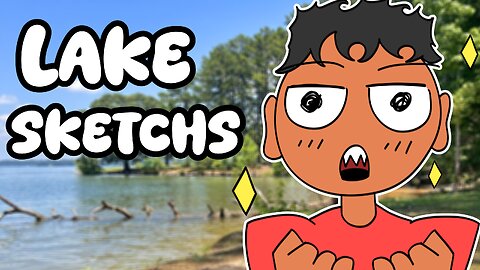 Come Sketch With Me at the Lake Live! 🌊☀️