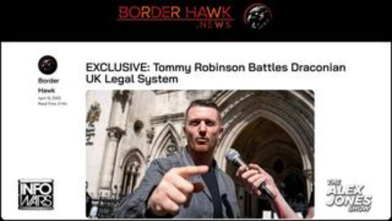 LAWFARE UPDATE: Investigative Journalist Gives Latest In The UK Gov's Persecution Of Tommy Robinson!