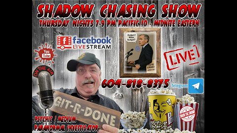 SHADOW CHASING SHOW 11-9-2025 -CHARLIE & THE 911 CHOCOLATE FACTORY COME CRUMBLING DOWN