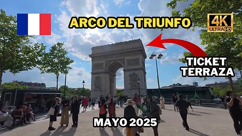 Arc de Triomphe TERRACE Ticket | 🇫🇷 Paris France 4K