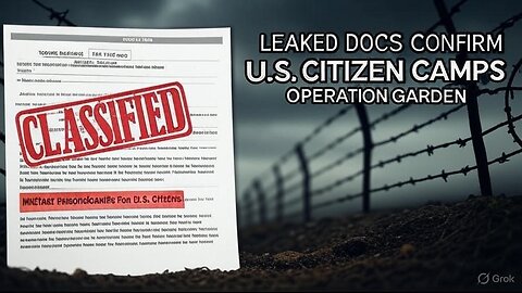 LEAKED MILITARY DOCS REVEAL SHOCKING CONTINGENCY PLANS FOR U.S. CITIZENS | Operation Garden Plot