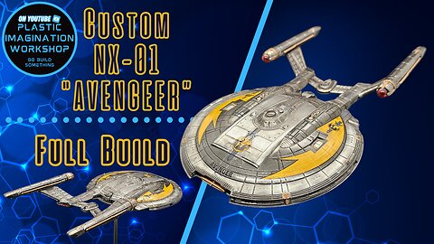 Custom built NX-01, 1/1000 scale - Polar Lights