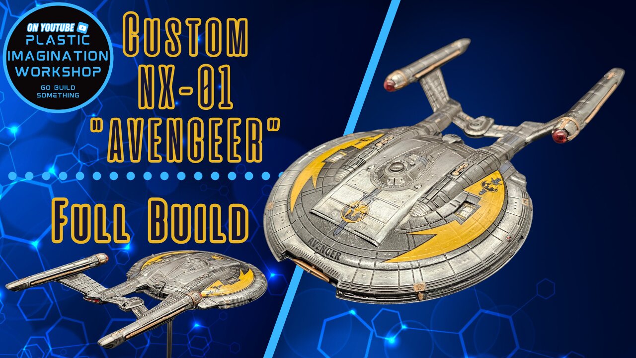 Custom built NX-01, 1/1000 scale - Polar Lights