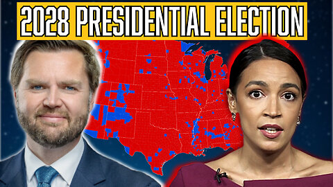 2028 Presidential Election Prediction - JD Vance vs AOC