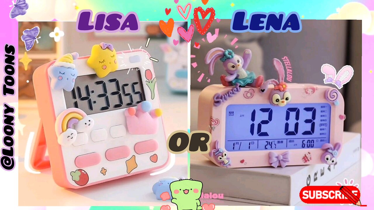 Lisa OR Lena challenge: Who Chooses better | Cute Aesthetic bedroom ideas