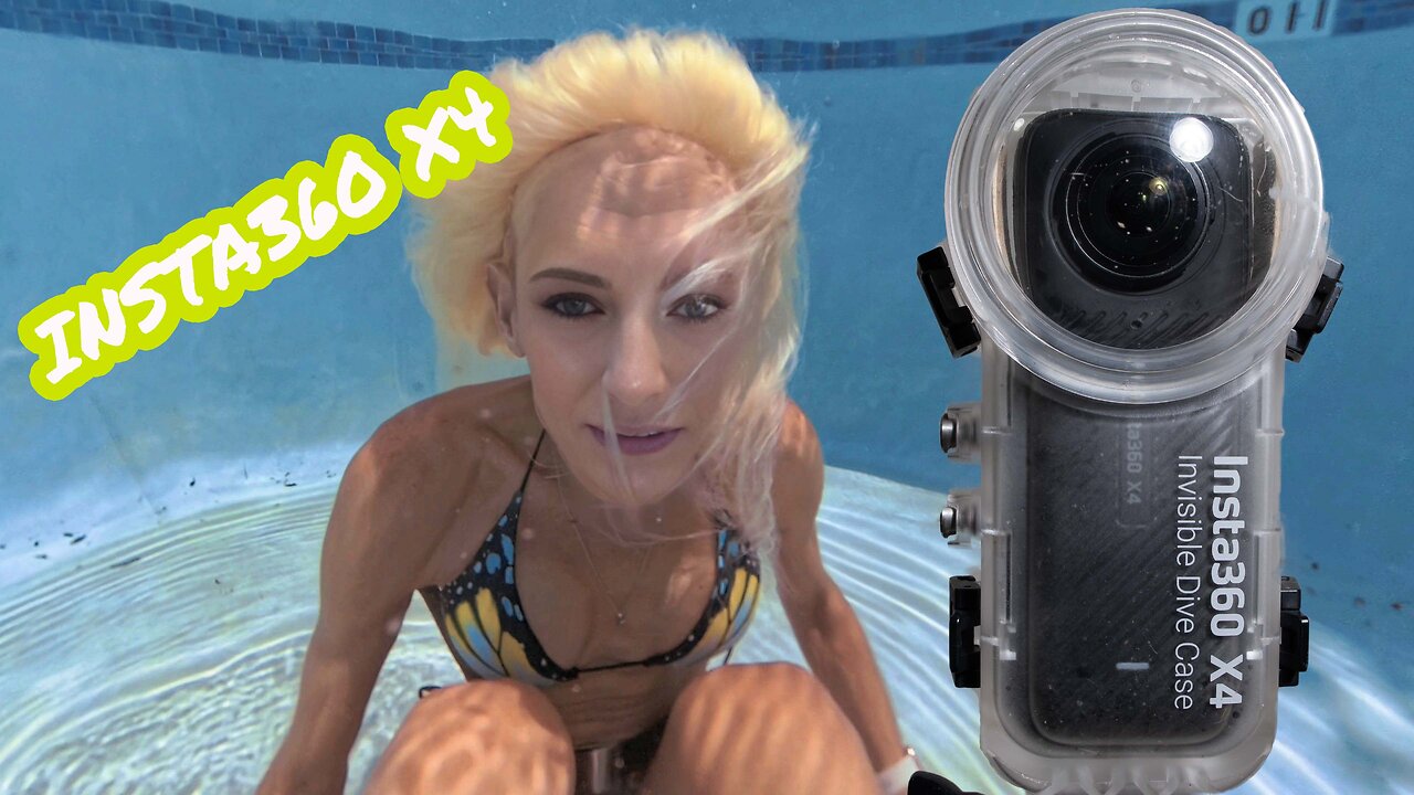 Insta360 X4 Underwater With Bikini Girl Zoey