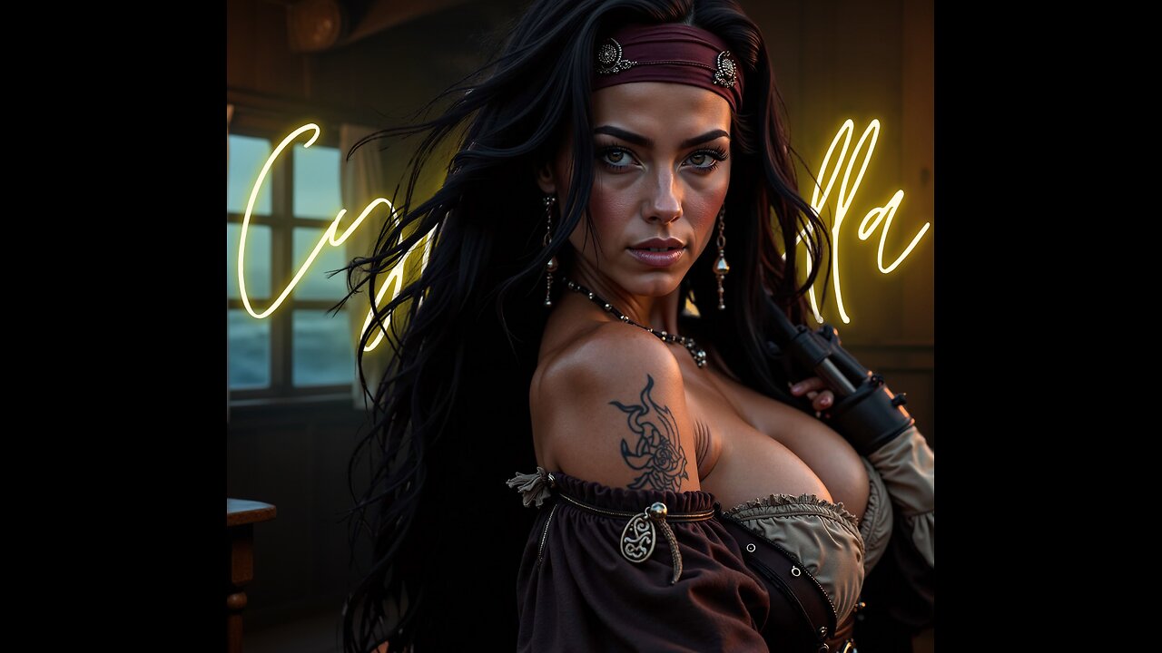 CyberElla - A Chanty of Gold (Official Music Video) | The Most Epic Pirate Synthwave Adventure!