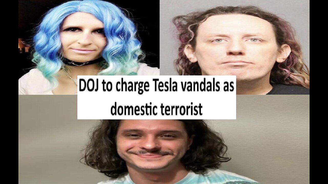 DOJ charge tesla attacker as domestic terrorist, up to 20 years in prison