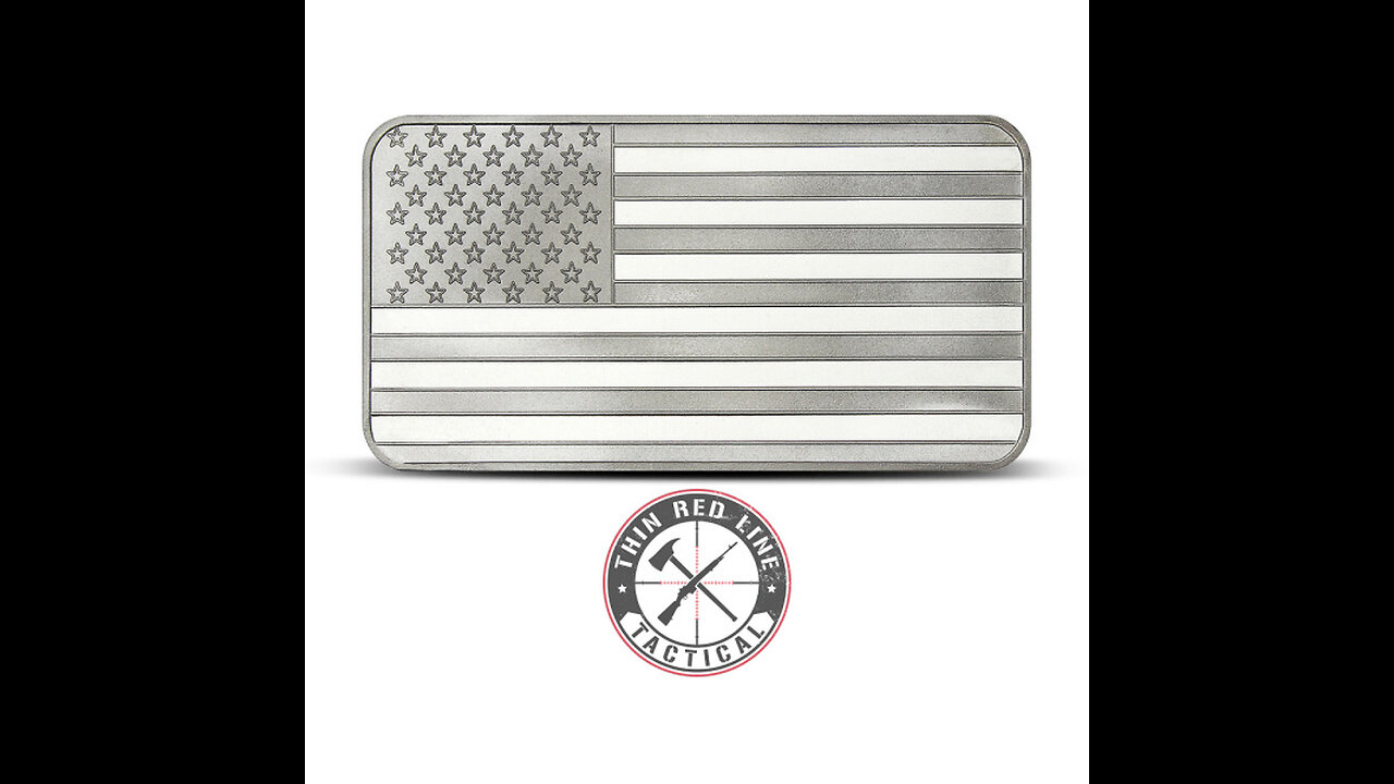 10 oz SilverTowne American Flag Silver Bar III