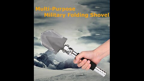 Multi Functional Mini Military Folding Shovel With Compass, For Gardening, Camping & Outdoors