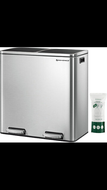 SONGMICS Trash Can for Kitchen