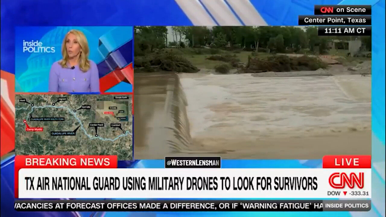 Dana Bash Says It's Harder For GOP To Politicize Deadly Texas Flooding Because It's A Red State