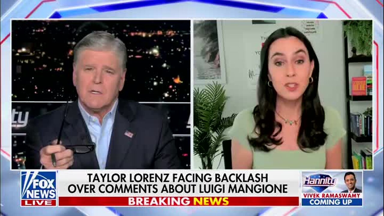 Hannity Battles Taylor Lorenz on Praising Luigi Mangione: ‘You Are Advocating and Putting a Smiley Face on Assassination’