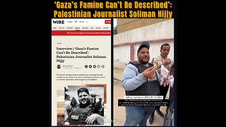 What does an Award Wining Gazan Reporter about Famine in Gaza looks like you wonder?