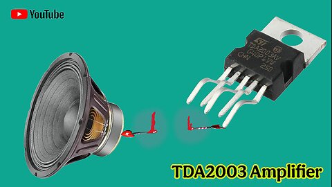 How can one design a basic amplifier circuit utilizing the TDA2003