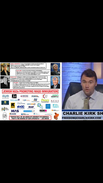 Before being Assassinated, Charlie Kirk admitted that Jews are behind the White Replacement Agenda ✡