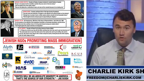 Before being Assassinated, Charlie Kirk admitted that Jews are behind the White Replacement Agenda ✡
