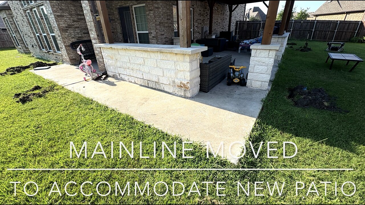 CSI - Sprinkler Mainline moved