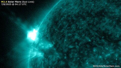M2.4 Solar Flare Off East Limb - Death Toll Rises In Texas - Greenland Gains Ice During Melt Season