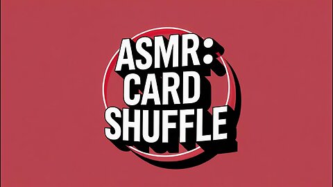 60-Second ASMR: Card Shuffle & Table Taps (Crisp, Even Tempo • No Talking • Focus Mini)