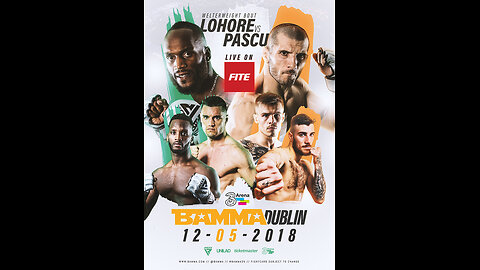Bamma 35 - May 12 2018 - 3Arena, Dublin, Ireland