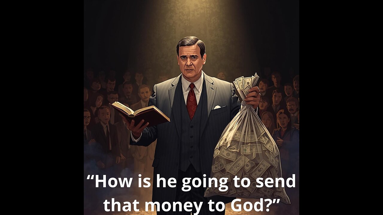 How will he send this money to God?”