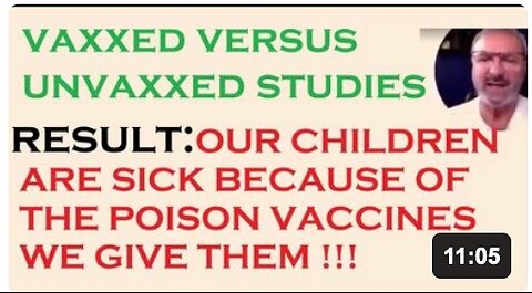 Infant Mortality Rate Link to Vaccins - Aluminum Toxicity - Vaccinated vs. Unvaccinated Studies