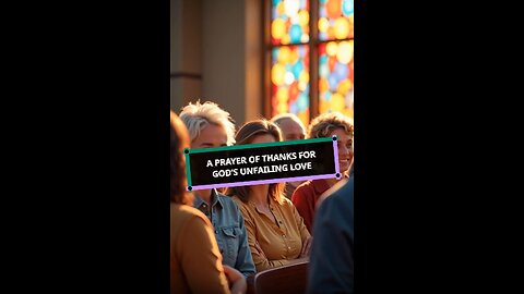 A Prayer of Thanks For Unfailing Love
