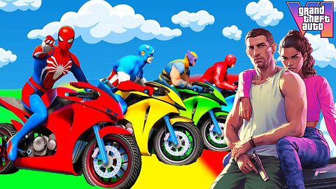 GTA 5 Spider-Man Mod – Insane Motorcycle Spiral Bridge Stunt!