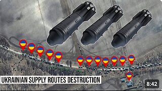 DENAZIFIED - Russian Fab-3000 Glide Super Bombs Just Destroyed Ukrainian army supply route