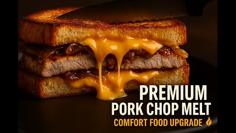 Premium Pork Chop Melt 🥩 Comfort Food Upgrade
