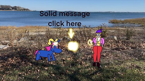 Daphne and pony solid message