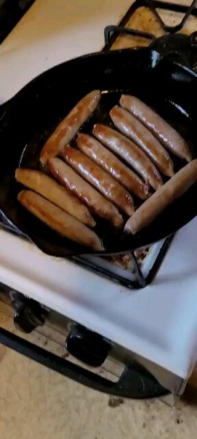 Whistling Sausages Cast Iron Cooking