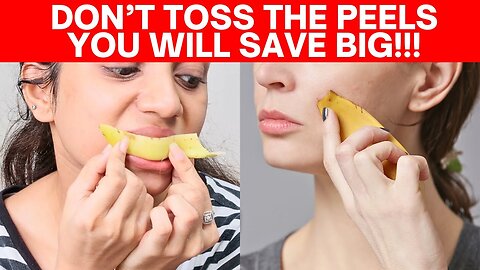 Banana PEELS Are Worth Gold And You Should Never Discard Them! JN60