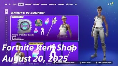 Fortnite Item Shop|August 20, 2025