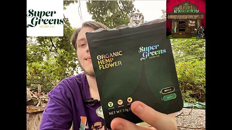 Reviewing Super Greens Hemp Co Blue Zooties Organic Hemp Flower!! The relaxing sleeper pack!!