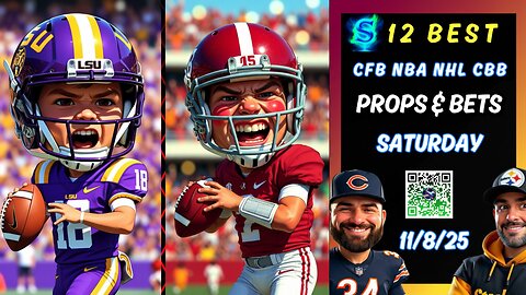 🏈 12 BEST Saturday College Football Predictions WEEK 11 | NBA PROPS | CBB PICKS | NHL PICKS 11/8