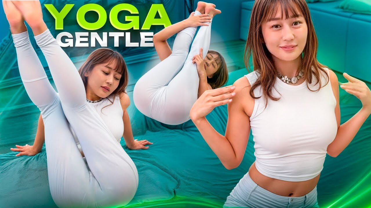 Girl legs open 4K - Yoga - Macca