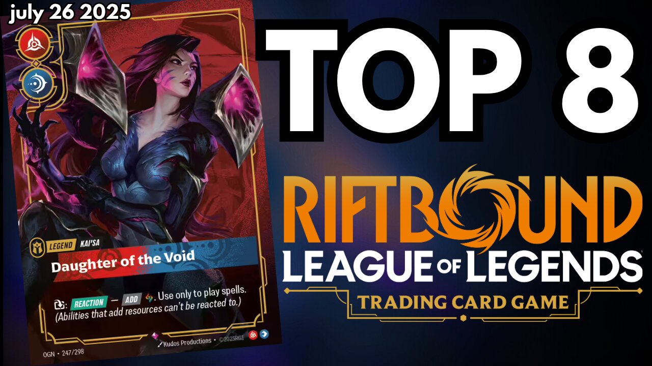 Riftbound TCG: TOP 8 Decks From Riftbound Weekly Tournaments